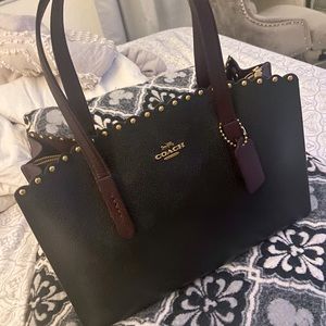 Coach Charlie Carryall with Scallop Brass Rivets